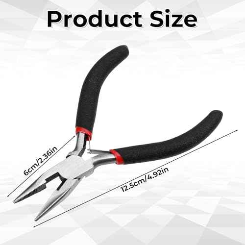 Hair Extension Pliers Hair Extension Beads Kit Black Pliers Hairs Pull Through Tool for Professional Hairs Styling Tools Accessory