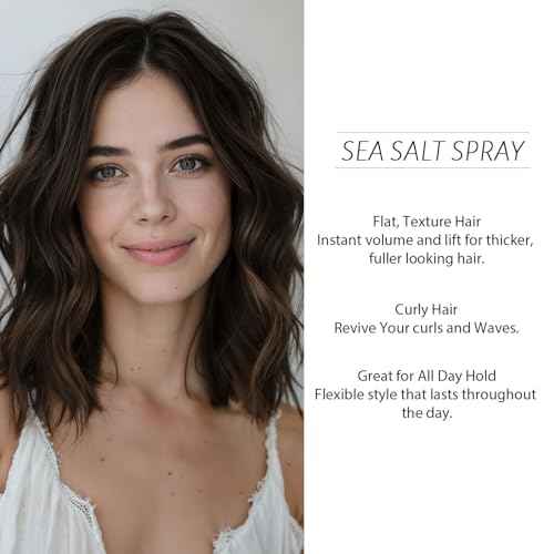 CNNY Sea Salt Spray for Hair Texturizing & Volume | 150ml Lightweight Natural Hold | Salt Spray for Men and Women with Beachy Waves, Adds Lift & Flexible Control to Medium-Long Hair