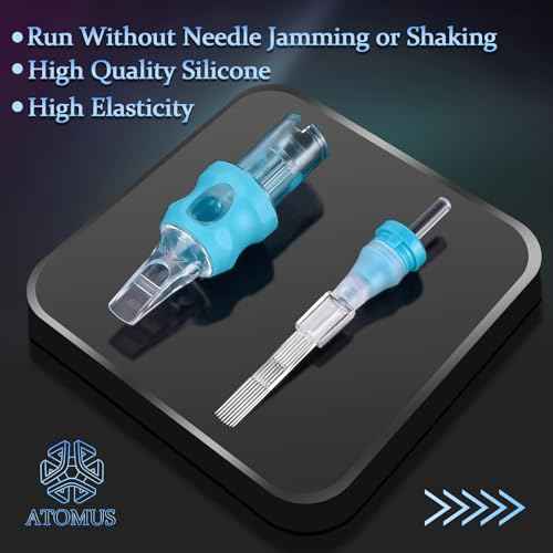 ATOMUS 50pcs Tattoo Cartridge Needles Size #10 RL RS RM M1 Tattoo Needles for Tattoo Gun Pen Supplies (#2)