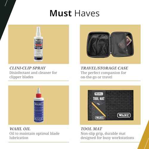 Wahl Professional Travel Storage Case Durable Compact With Secure Zipper For Grooming Tools