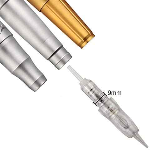 50pcs Guapa 9mm Spiral Cartridge Needles Disposable Tattoo Needles Stainless Steel Sterilized Cartridges Needles for Tattoo Machine Eyebrows Eyeliner Lip Permanent Makeup Machine (0.25mm 1P)