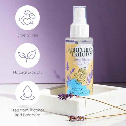 Nurture by Nature RELAX & CALM Spa Kit - Birthday Gifts for Women - Spa Gift Baskets For Women, 6-in-1 Self Care Kit, Bath Sets Gift - Lavender Pillow Mist, Bath Salts, Body Scrub, Bath Bomb