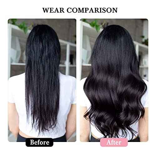 Clip in Hair Extensions Real Human Hair Jet Black for Women Invisible Natural Straight Seamless Clip in Hair Extensions Human Hair 8pcs Double Weft 2.8oz/70g (#1 Jet Black, 20 Inch)