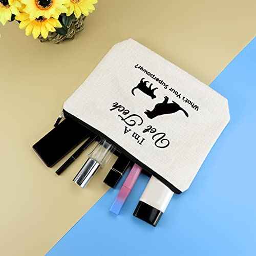 Vet Tech Gift Makeup Bag Veterinarian Appreciation Gift Thank You Gift for Veterinarian Cosmetic Bag Veterinary Student Graduation Gift Christmas Thanksgiving Birthday Gifts for Veterinarian Vet Tech