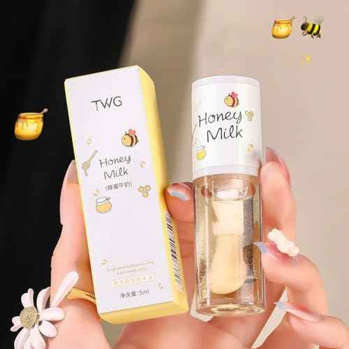 4PCS Tinted Hydrating Lip Oil Set,Clear Lip Gloss,Honey Lip Oil,Lip Gloss Flavoring Oil Long Lasting Nourishing for Women Girls