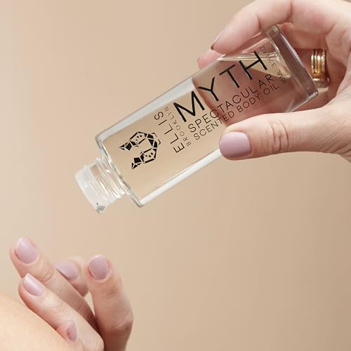 Ellis Brooklyn MYTH Body Oil - Scented Body Oils for Women, Fragrance Body Oil for Women, Bergamot & Jasmine, Cedarwood Musk Oil, 3.2 Fl Oz