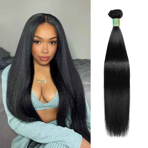 Human Hair Bundles Straight 1 Bundle 26 Inch Brazilian Virgin Straight Human Hair Bundles For Black Woman
