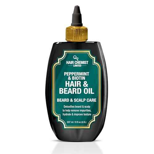 Hair Chemist Beard & Scalp Care Peppermint & Biotin Hair & Beard Oil 8 oz.