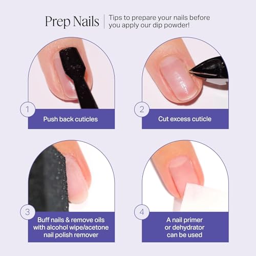 Nailboo Dip Powder Nail Kit ? Includes 3 Custom Made Dip Powders, Gel Base Coat, Activator, Top Coat, Pro Tools for Salon-Quality Nails, No UV Light Needed, Multi-Color, 0.8oz Each