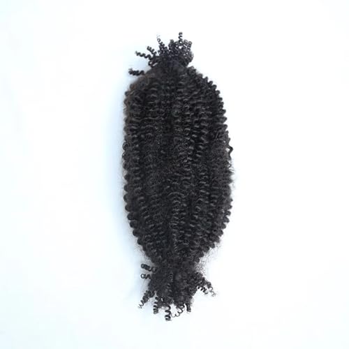 Human Hair Springy Twist Hair Extensions 100% Human Hair Springy Afro Twist Hair Extensions Natural Color 20 Inch 100g