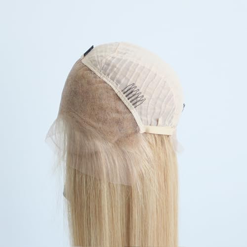 Pre-plucked #27 Honey Blonde 13X4 Lace Front Wigs Straight Glueless 150% Density Brazilian Virgin Human Hair (27 Frontal Wig, 10 INCH)