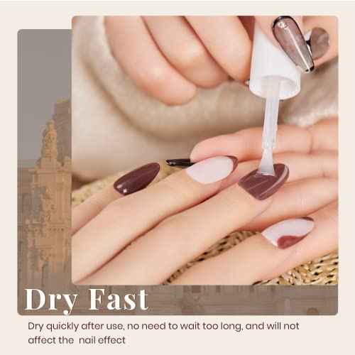 Beetles Dip Powder Liquid Set - 2 In 1 Dip Base & Top Coat and Activator, Dip Nail Liquid Set for Dipping Powders French Nail Design Dip Nail Kit Manicure Gift for Women, 0.51 fl.oz/Bot