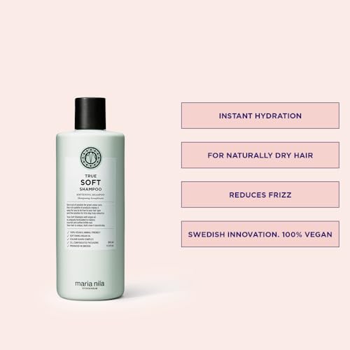Maria Nila, True Soft Beauty Bag, Shampoo/Conditioner/Argan Oil, For Dry Hair, Argan Oil Remoisturises & Reduces Frizz