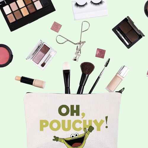 FOTAP Oh Pouchy Inspire Makeup Bag WDW Trip Travel Bag Inside Pouchy Bag Green Pouchy Fan Gift Bloofy And Pouchy Bag (Oh Pouchy)