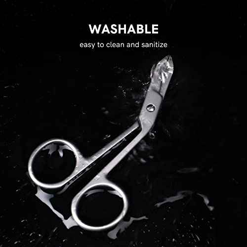 Professional Scissor Tweezers - 3Cr13 Stainless Steel Tweezers with Handles, Larger Grabbing Surface Area, Precision Eyebrow Tweezers for Women and Men Facial Hair