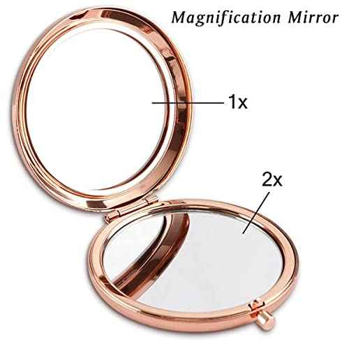 Stocking Stuffers for Women Girls, Christmas Birthday Gifts for Adult Teen Kids, Personalized Compact Mirror for Friends Sister Daughter Mom Wife