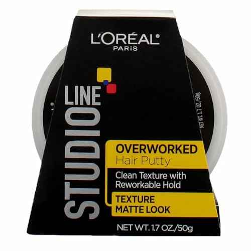 L'Oreal Studio Line Overworked Hair Putty (Pack of 2)