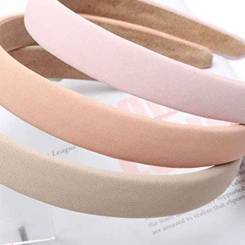 Cuizhiyu Solid Simple Headbands for Women 0.7inch Plain Soft Cloth Head Band No Slip Fashion Girls Pink Hair Bands Cute Hair Hoops hair Accessories Pack of 6¡¦