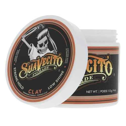 Suavecito Pomade Firme Clay - Strong Hold Hair Clay For Men - Low Shine Matte For Natural Texture Hairstyles