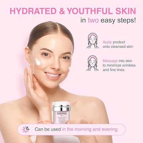 Sampar Lavish Dream Cream ? Firming & Hydrating Peptide Moisturizer for Radiant, Smooth Skin ? Daily Facial Cream for All Skin Types ? 50ml