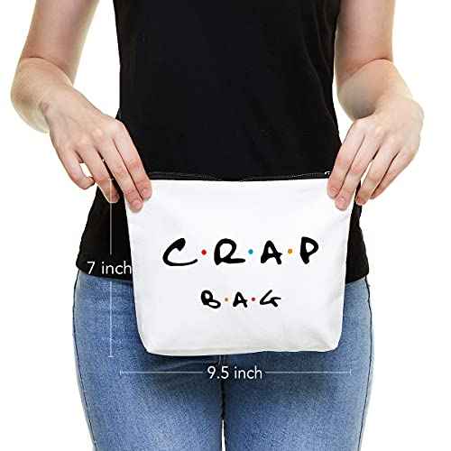 Funny gift Friend makeup bag, Best friend Cosmetic Bag, Friends Theme Natural Reusable Eco-Friendly Makeup Bag Gifts, for Women Men Best Friends Birthday Christmas Gift
