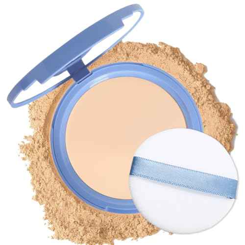 Oil Control Matte Perfection Face Powder Compact For Women, Matte Smooth Flawless Setting Powder Makeup, Polvo Compacto De Maquillaje, Waterproof Long Lasting, 0.35Oz (02 Natural Beige)