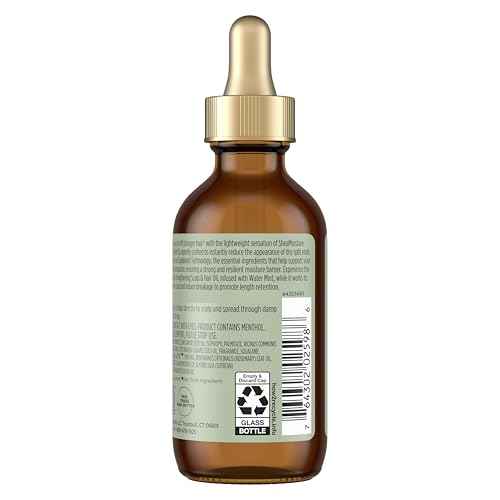 Shea Moisture Strengthening Scalp & Hair Oil Rosemary & Vegan Collagen To Protect The Scalp And Strengthen Hair With ScalpBoost Technology For A Cooling Sensation With ScalpBoost Technology 2 Fl Oz