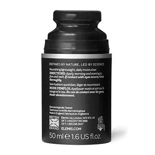ELEMIS Daily Moisture Boost for Men | Lightweight Post-Shave Day Lotion Hydrates, Soothes, Nourishes, and Calms for Refreshed, Recharged Skin | 50 mL