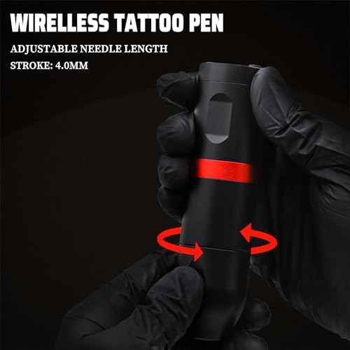 Tattoo Pen Kit - Wireless Tattoo Machine Kit 20Pcs Tattoo Cartridge Needles 10Pcs Pratice Cartridges 1500mAh Tattoo Gun Kit Professional, Complete Tattoo Kit Tattoo Supplies for Beginners