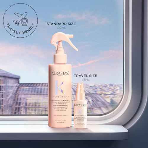 Kerastase Gloss Absolu Anti-Frizz Glaze Milk - Instantly Detangles, Hydrates & Smooths, Eases Blow-Dry, Absorbs Frizz & Fly-Aways, Protects from Heat & Humidity, For Long Hair