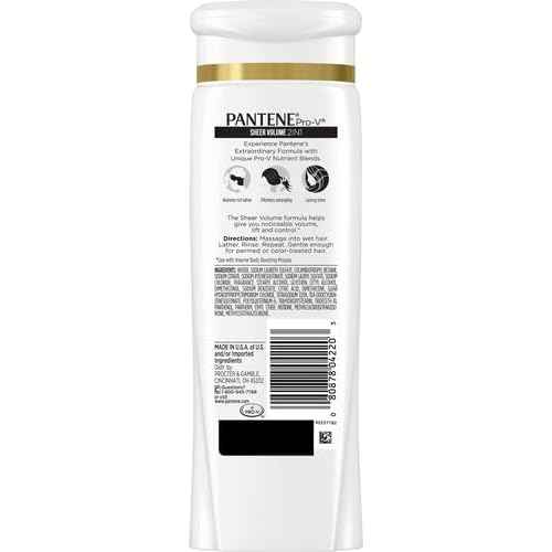 Pantene Pro-V 2 in 1 Shampoo & Conditioner, Sheer Volume with Collagen, 12.6 Ounce