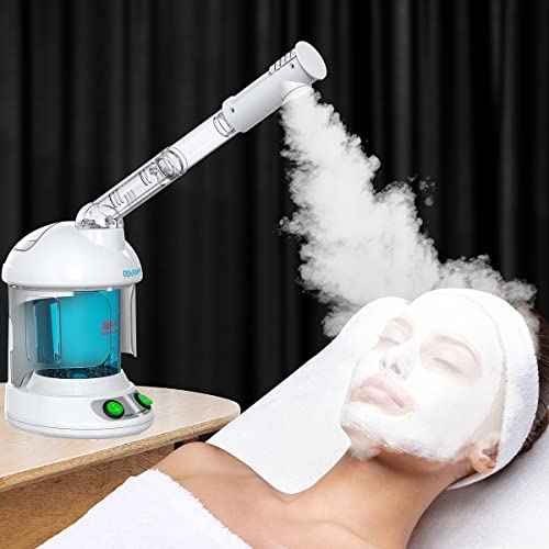 DENFANY Hair Steamer, 2 in 1 Hair and Face Steamer for Natural Hair with UV Ozone, Face Steamer Hair Humidifier Moisturising Hydration System Sprayer for Personal Care Use at Home and Salon