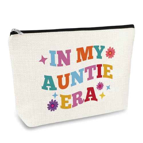Aunt Birthday Gifts Makeup Bag Mother¡¯s Day Gifts for Aunts Auntie from Niece Cosmetic Bag New Auntie Gift for Sister Promoted To Aunt Gift Zipper Travel Toiletry Pouch