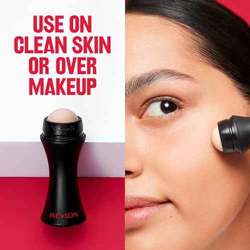 Revlon Face Roller, Oily Skin Control for Makeup, Oil Absorbing, Volcanic Reusable Facial Skincare Tool for At-Home or On-the-Go Mini Massage, 1 Count