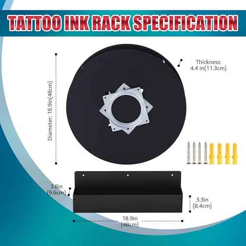 Poarmeey Tattoo Ink Holder, 69 Holes Tattoo Paint Holder and Tattoo Paint Display Holders Support Equipment for Tattoo Artists (Holder Only)