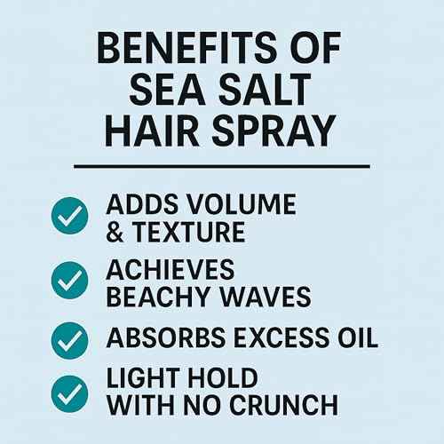 Morfose Ossion Premium Barber Line Sea Salt Spray, Texturizing Hair Spray for Men, Adds Volume, Matte Finish & Natural Hold ? Effortless Beach Hair Look, 8.45 Fl. Oz