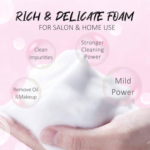 EMEDA Lash Shampoo Kit 2.02 fl oz Lash Cleaning Kit with Rechargeable Fan Dryer/Brush/Rinse Bottle, Oil-free Cleanser Wash for Extensions & Clusters & Natural Eyelashes, Cleaner for Eyelash Care