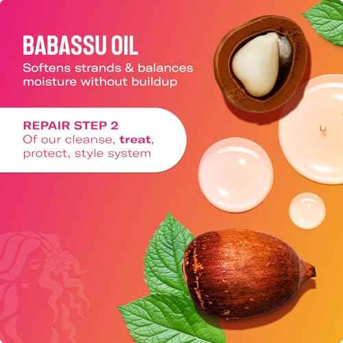Mielle Organics Babassu & Mint Deep Conditioner with Protein, Moisturizing & Conditioning Deep Treatment, Hydrating Repair for Dry, Damaged, & Frizzy Hair (8 Oz)