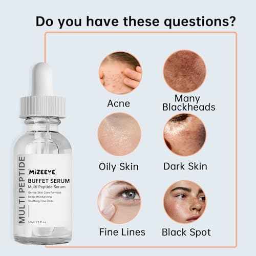 Buffet Peptides Serum For Face, 30ML Multi Peptide Face Serum For Anti-aging, Moisturizing, Fine Lines & Acne.