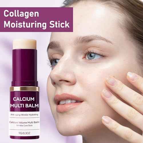 Cemenrete Calcium Multi Balm, Korean Collagen Moisturing Stick,Calcium Volume Multi Balm, Wrinkle Core Stick, cemenrete calcium multi balm anti-aging, sagging, wrinkles (Pack of 1)