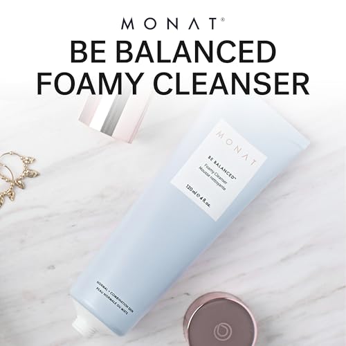 MONAT Be Balanced Foamy Cleanser - Purifying & Softening Foaming Facial Cleanser. Skin-Smoothing Antioxidants and Natural Fruit Acids Foaming Face Wash. Cleansing Foam - Net Wt. 120 ml / 4.0 fl. oz.