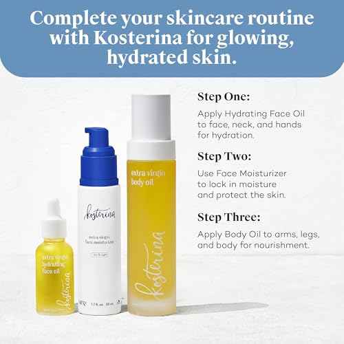 Kosterina - Extra Virgin Hydrating Face Oil ? Absorbent and Lightweight, Gentle Hydrating Formula, Promotes Youthful Skin | 1oz (30 ml)