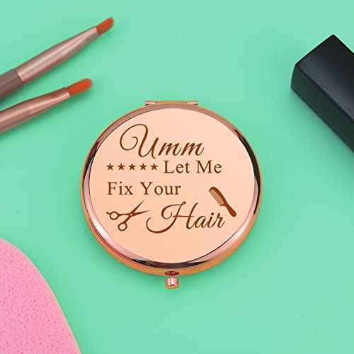 Hair Stylist Gifts Thank You Gifts Compact Makeup Mirror for Salon Hair Dresser Hairdresser Gift for Women Barber Gifts for Women Appreciation Gifts Folding Makeup Mirror Cosmetology Graduation Gifts