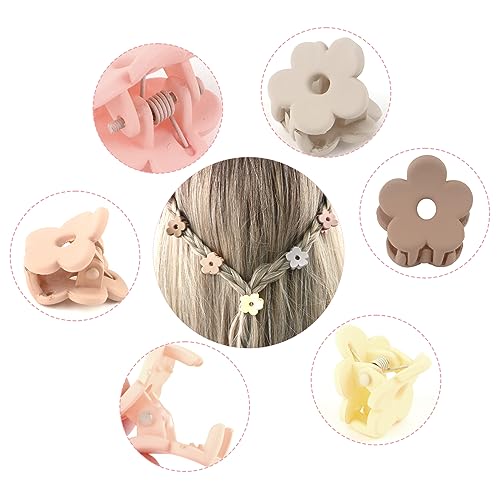 YISSION Mini Hair Clips for Girls and Women - 20Pcs Colorful Flower and Claw Clips for Thin or Thick Hair, with Box Package