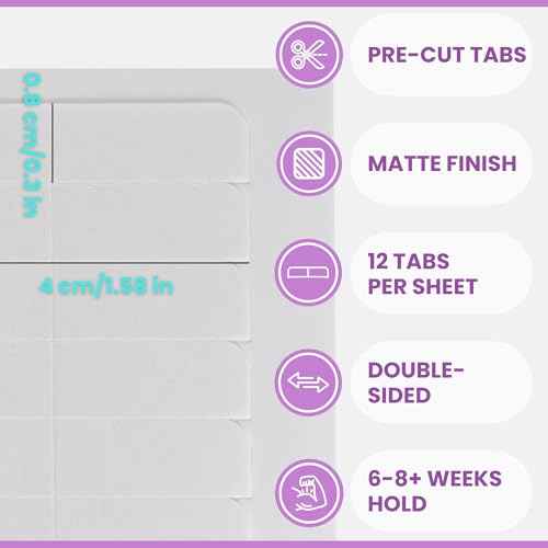 Big Kizzy Extra Hold Double Sided Hair Extension Tape - 72 tabs replacement tape - Strong hold of 6-8+ weeks - Made in USA