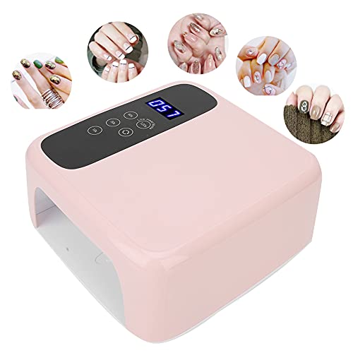 Qkiss 72W Nail Lamp Gel Nail Polish Dryer Quick Drying Nail Art Machine Professional for Nail Art Tools Accessories (American gauge)
