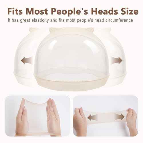 TaShow 30 Pcs Wig Caps for Women Lace Front, Ultra Thin Stocking Cap for Women, Breathable Wig Cap for Long Thick Hair, Wig Caps with Elastic Band Transparent