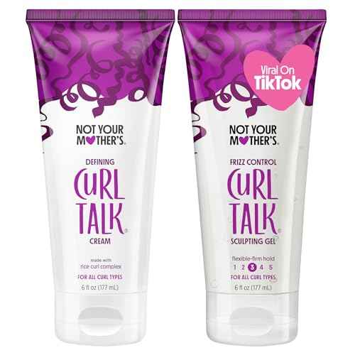 Not Your Mother's Curl Talk Frizz Control Sculpting Gel & Defining Cream (2-Pack) - 6 fl oz Each - Tames Hair Frizz & Maximizes Definition ? For All Curly Hair Types