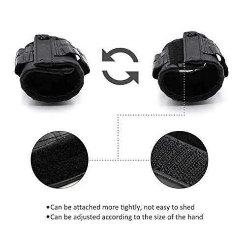 PU Leather Scissors Bag Wristband Scissor Pouch Storage Bag Barber Hair Cutting Scissor Case (Black)