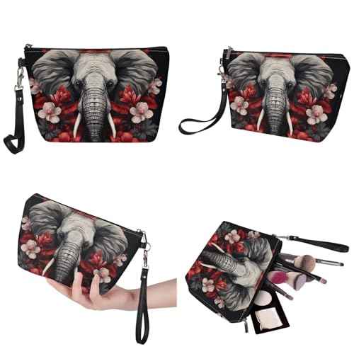 GIFTPUZZ Women Top Handle Bags Handbags with Zipper Leather Wallet Cash Card Phone Holder and Makeup Bag Set 3pcs